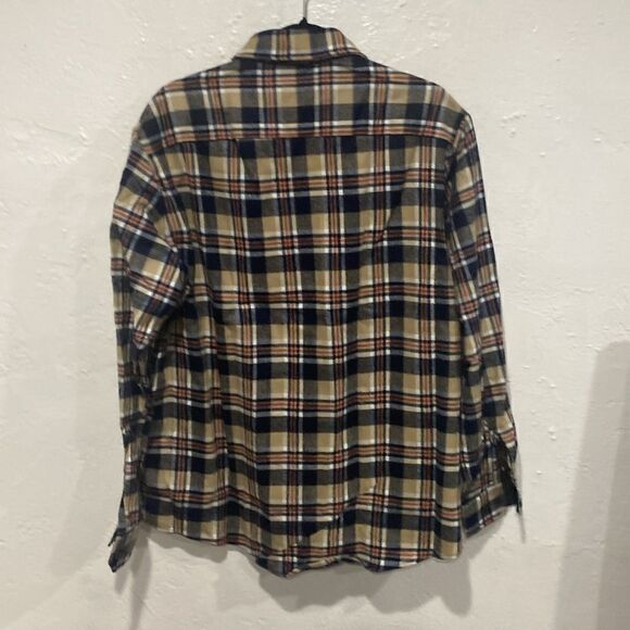 Vintage Gimbels Men Flannel Shirt Men's XL Plaid Long Sleeve Like new - Picture 2 of 5